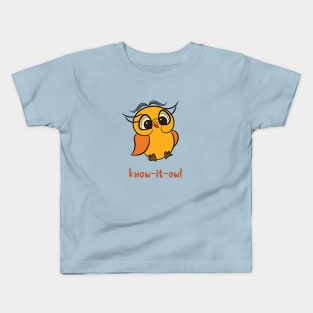 Owl - Know it Owl - Know it all Kids T-Shirt